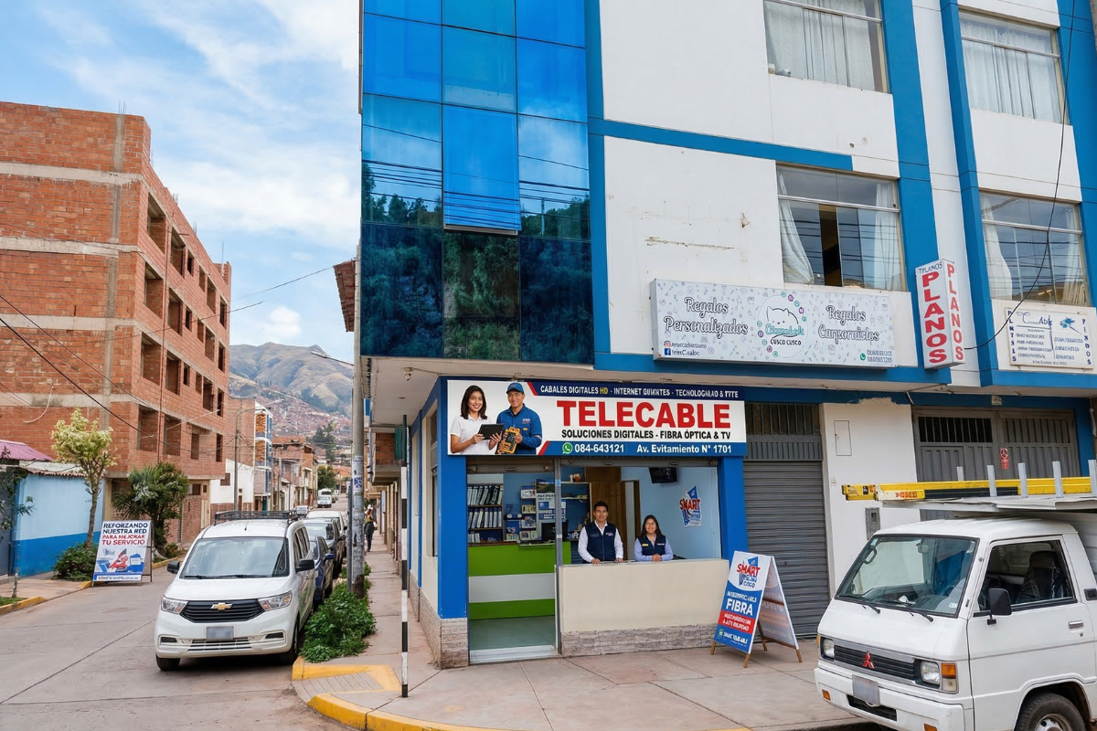 Oficina de atención de Telecable Smart Cusco